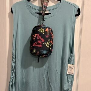 Bundle NWT On 34th Dusty Teal Tank with wristlet
